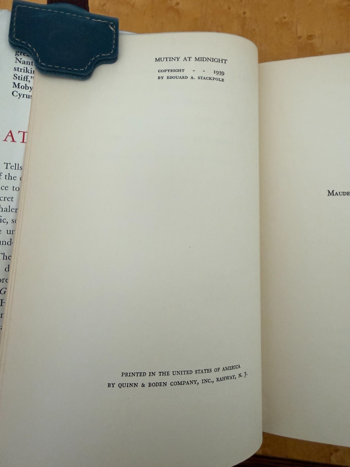 Six Whaling Adventures, Early 20th Century Books–All First Editions