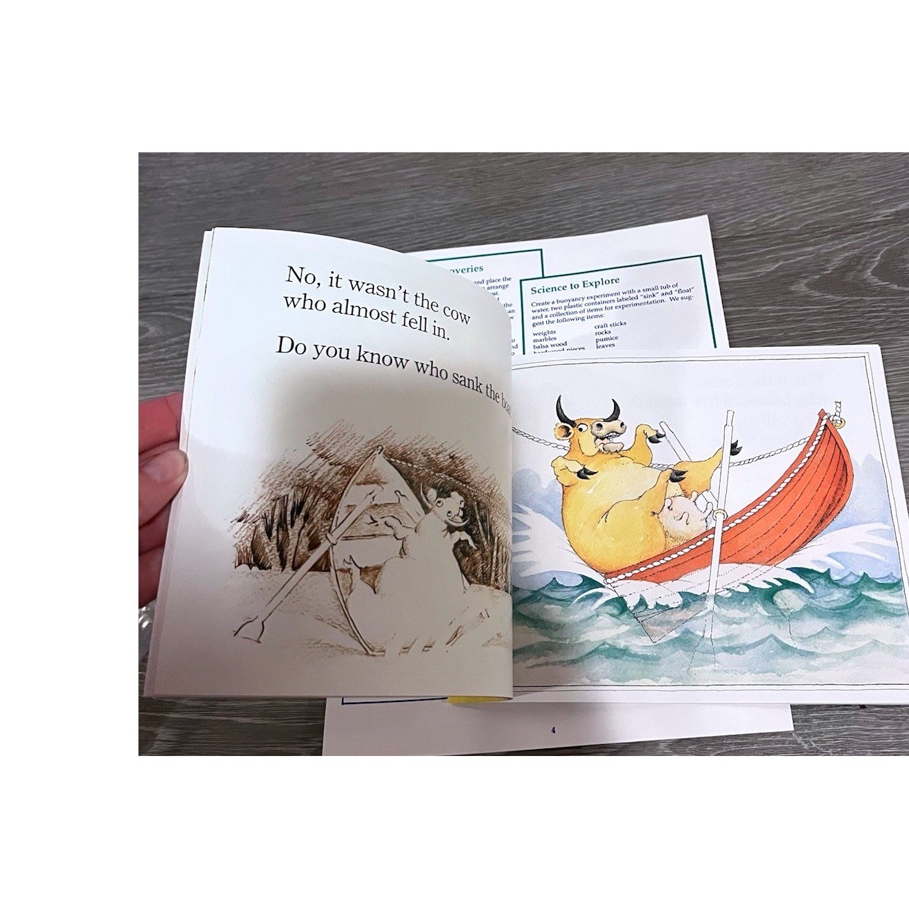 Vintage Lakeshore Who Sank The Boat Activity Kit Pamela Allen Complete 1993 Toy