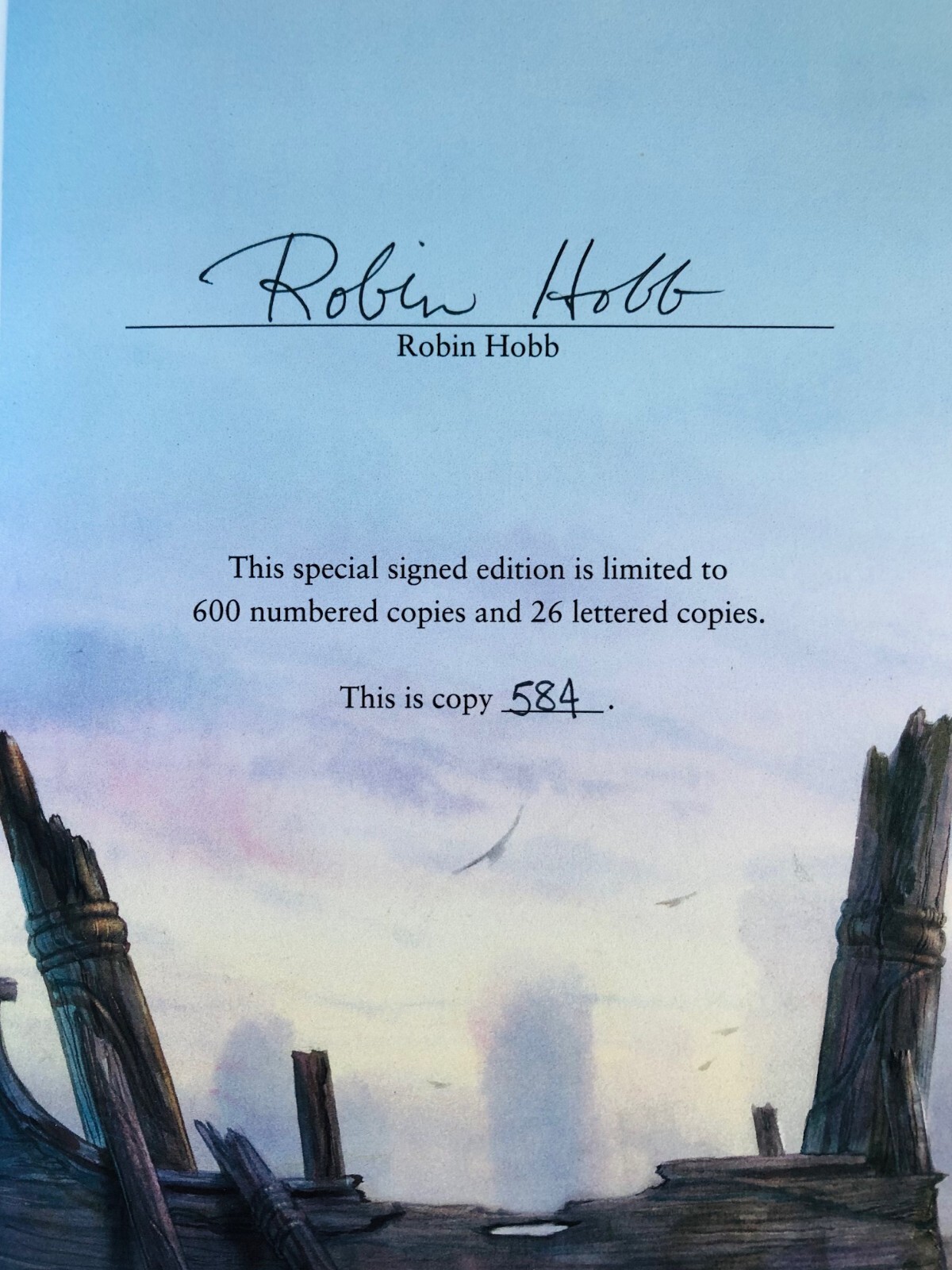 SIGNED The Mad Ship (Liveship Traders #2) by Robin Hobb SUBTERRANEAN PRESS
