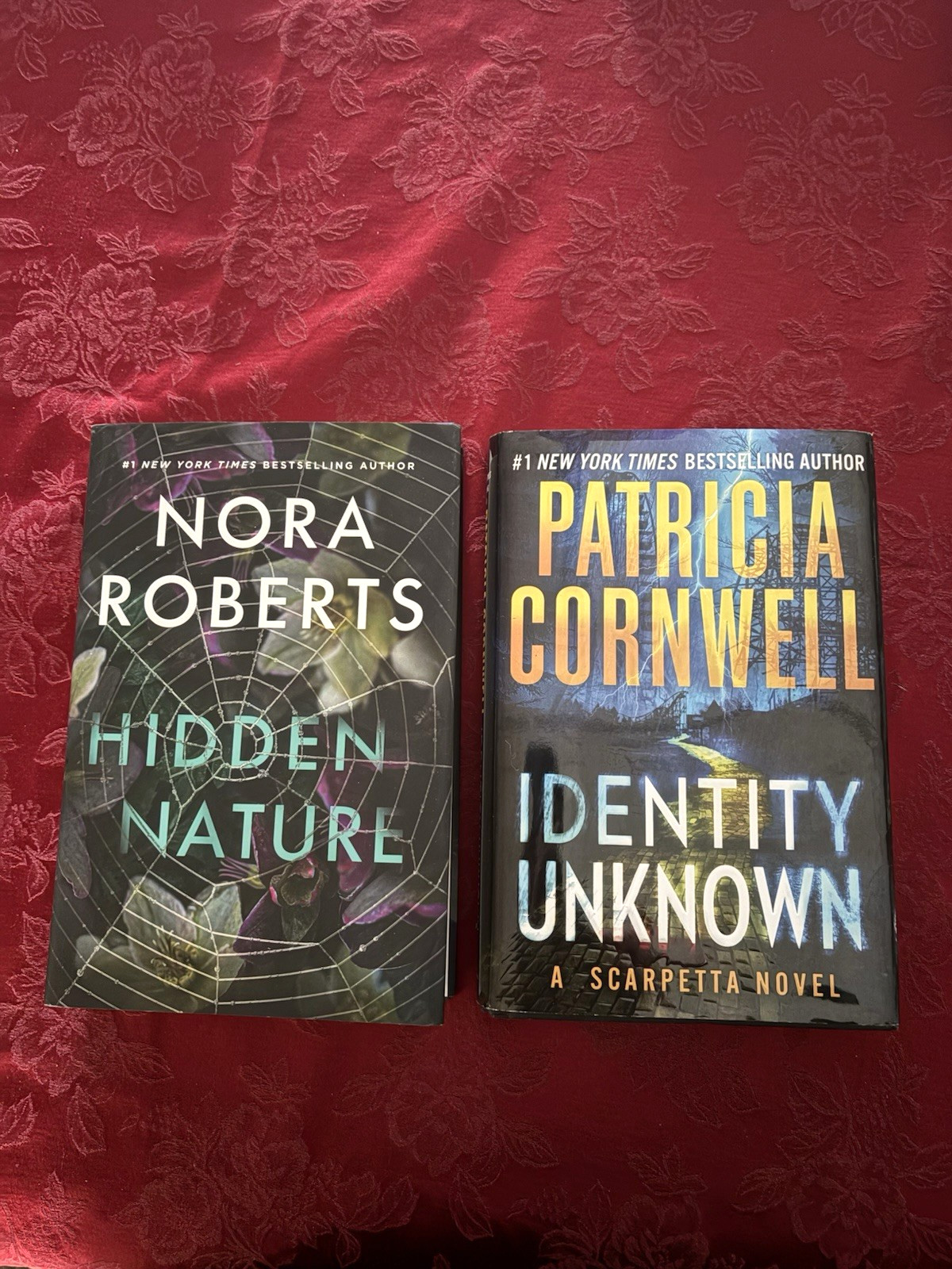 Nora Roberts “Hidden Nature” HC+P.Cornwell “Identity Unknown” HC 1st Ed. 2025+24