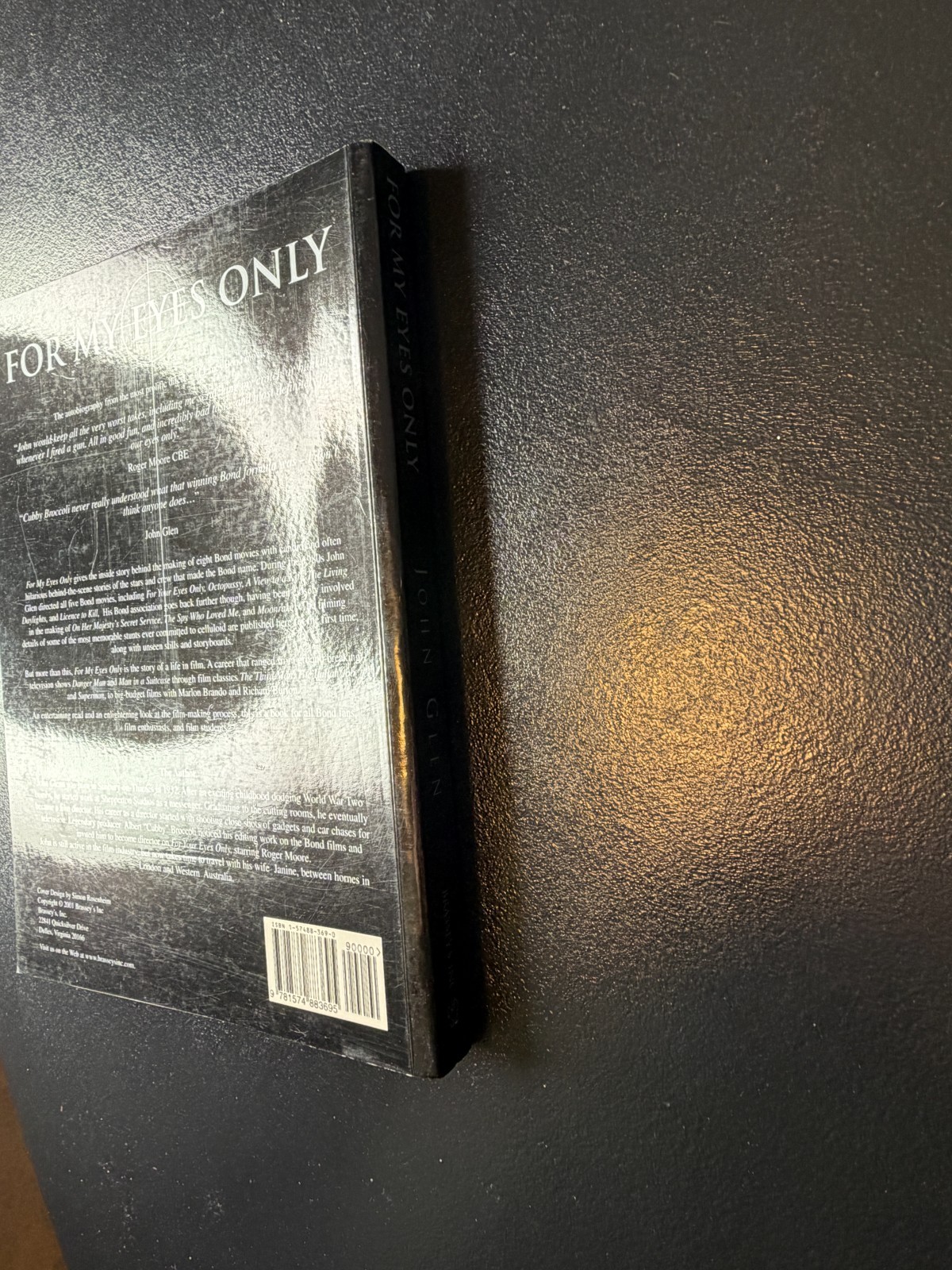 For My Eyes Only – James Bond Films Director John Glen – SoftCover – 240 Pages