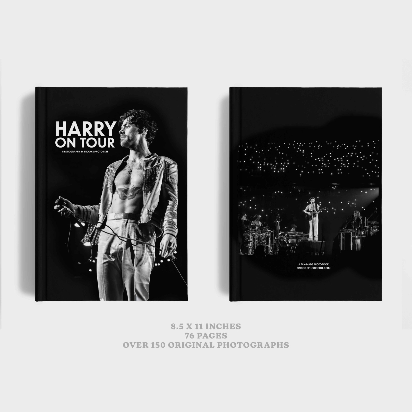 Harry On Tour – Harry Styles Photography Book Hardcover 11 × 8.5 in