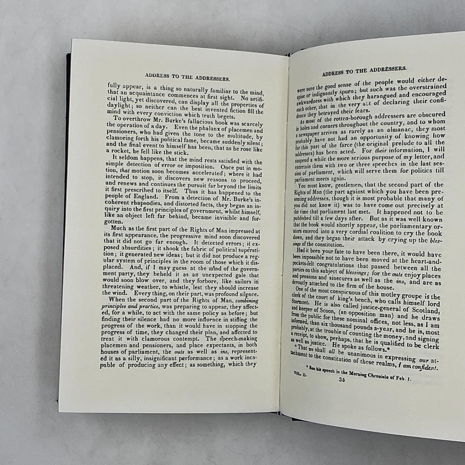 COMMON SENSE And RIGHTS OF MAN Thomas Paine 2000 Hardcover Palladium Press Blue
