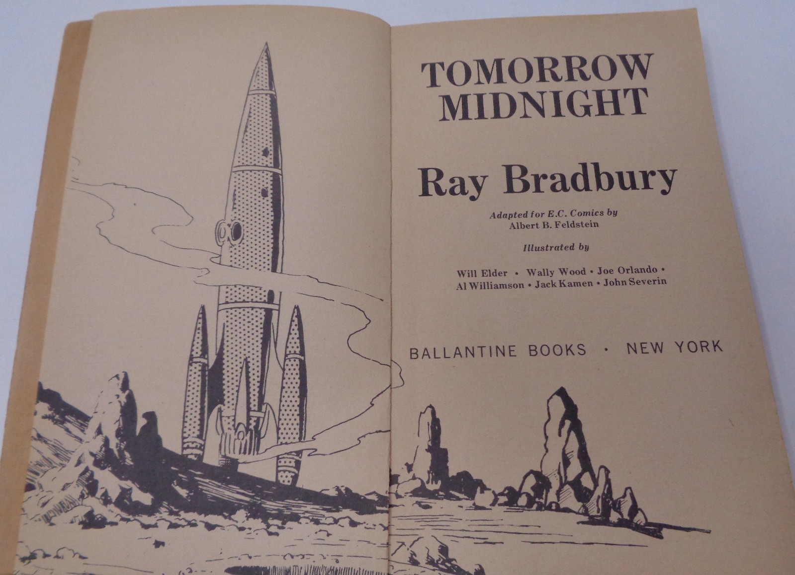 Tomorrow Midnight by Ray Bradbury. 1st Ballantine printing, June 1966 paperback