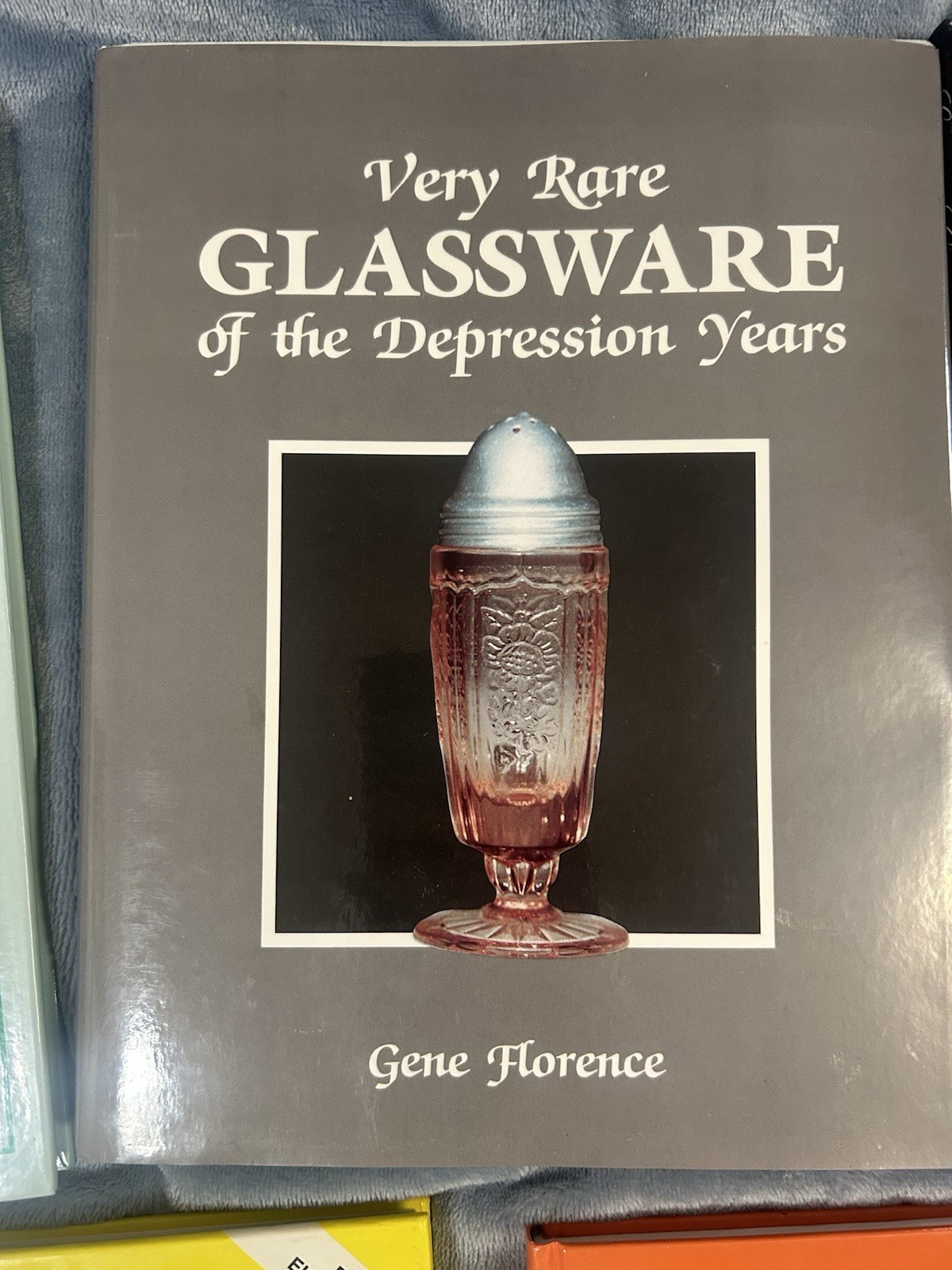 Lot of 5 Vintage Hardcover Glassware Collector Guide Identification Books 1980s