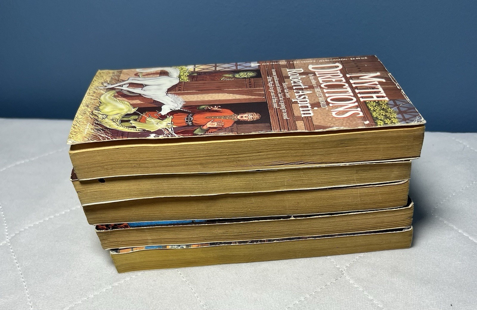 Robert Aspirin Books FIVE Myth Adventures Series Paperback 1980s Vintage
