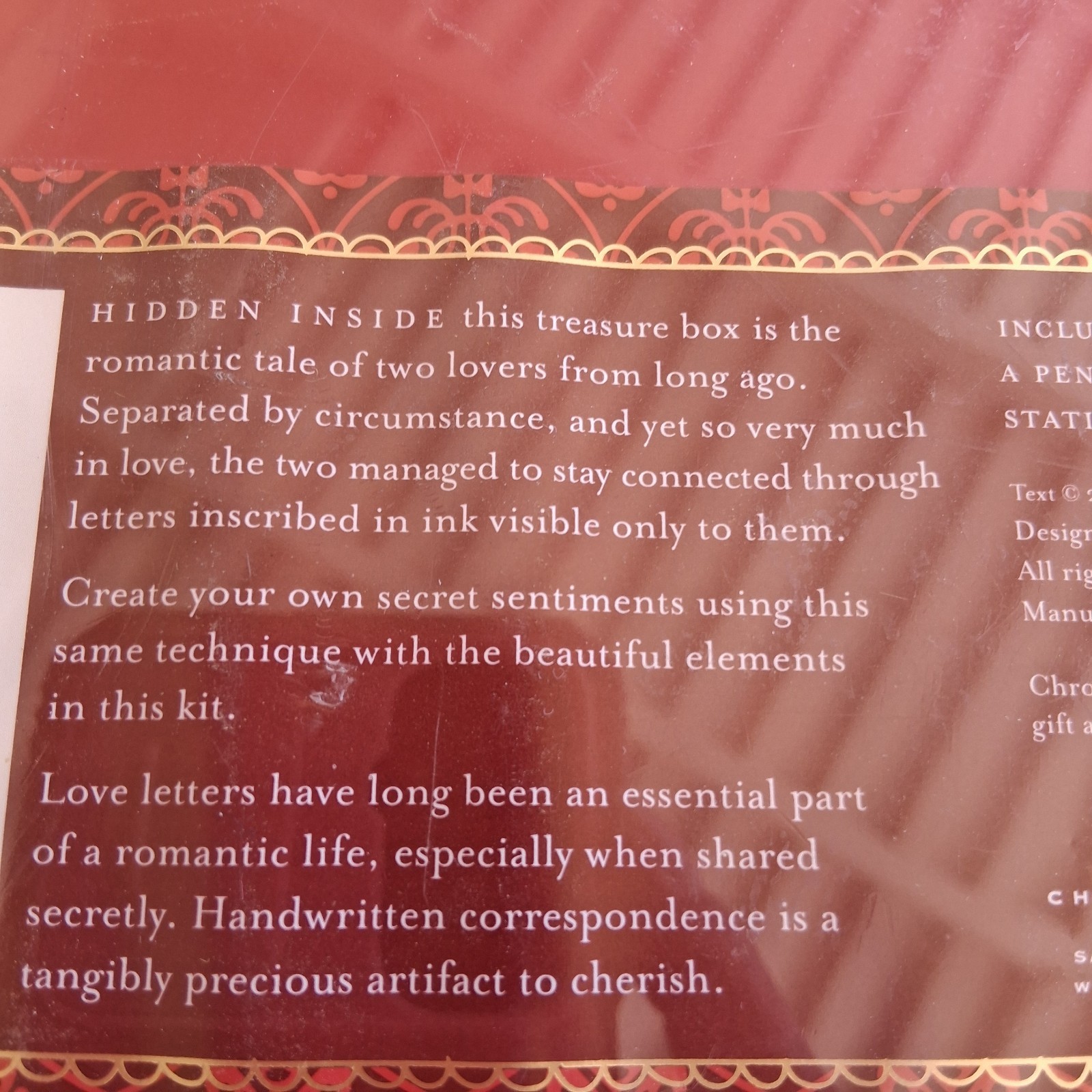 Secret Love Letters Gift Box Set 2006 Chronicle Books Magic Invisible Ink New