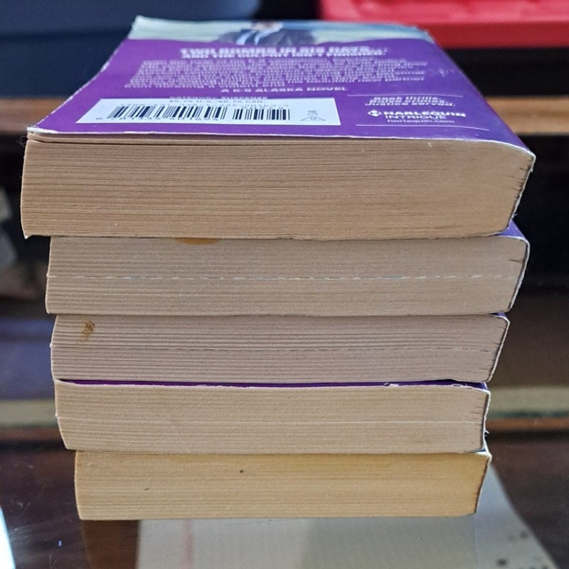 Set of 5 Harlequin Intrigue Pre-owned Books The Awakening Texas Abduction & More