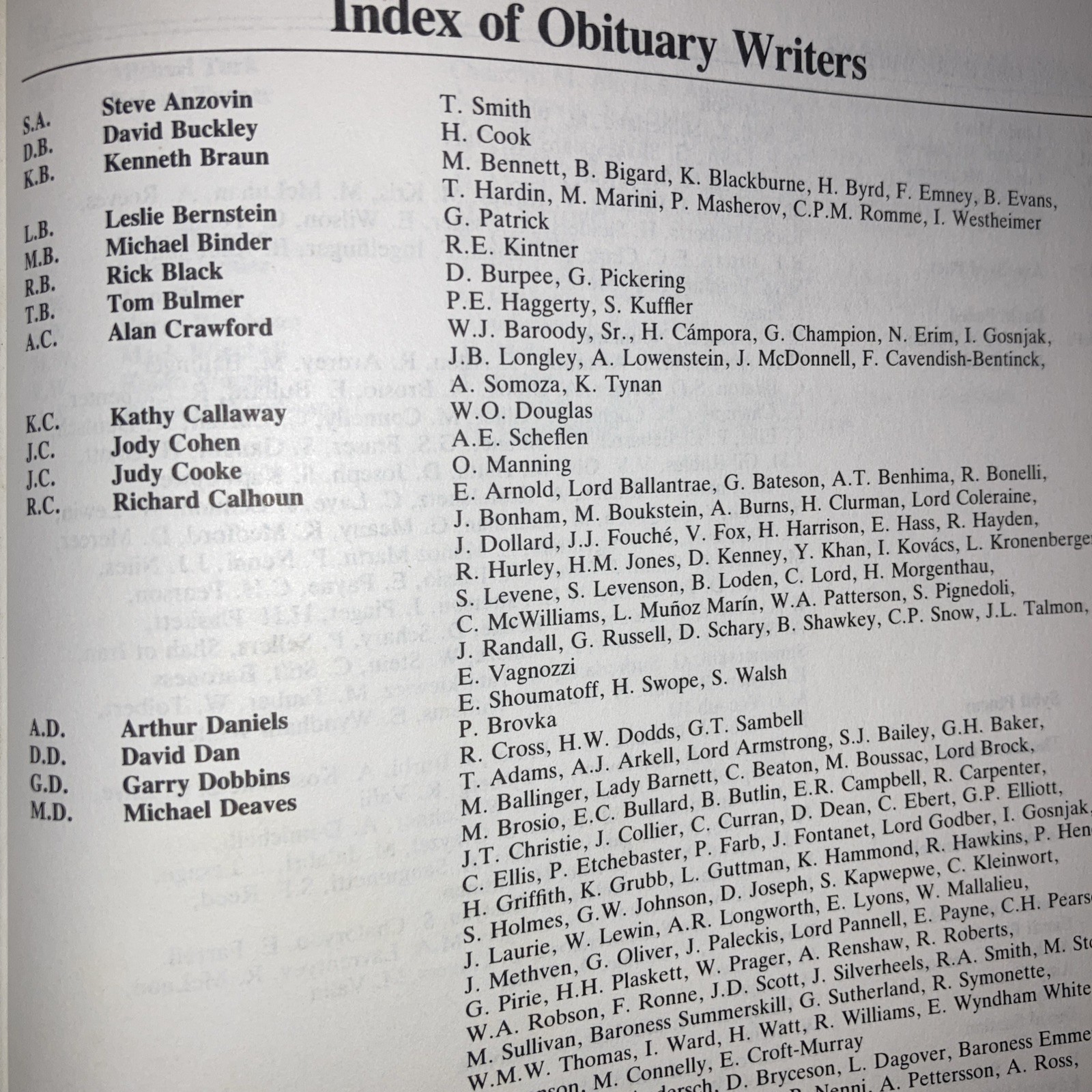 The Annual Obituary 1980 First Edition Hardcover St. Martin’s Press w DJ 874 pgs