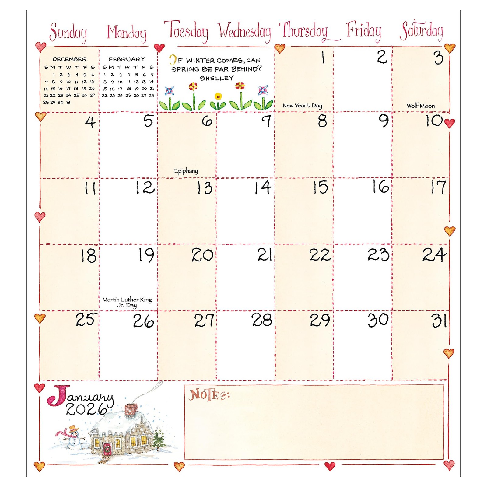 TF Publishing 2026-2027 Susan Branch Small Monthly Pocket Planner 3.5×6.5in