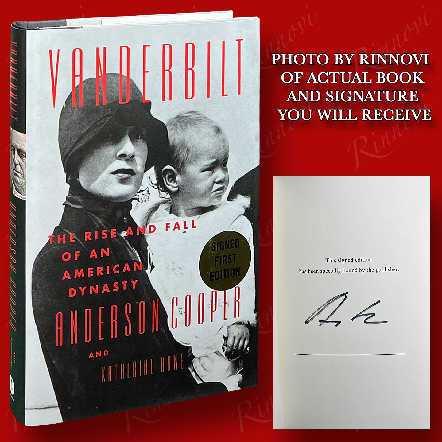 Vanderbilt SIGNED Anderson Cooper (2021,HC,1st/1st) BRAND NEW