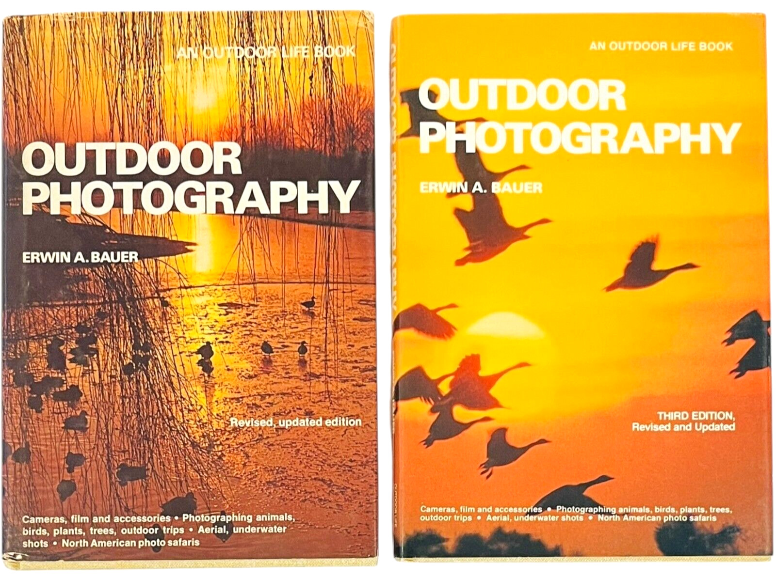 Outdoor Photography – Revised Edition / Third Edition – HC Books – LOT of 2