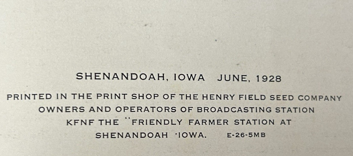 Radio Gems – 1928 by James Pearson KFNF Shenandoah Iowa