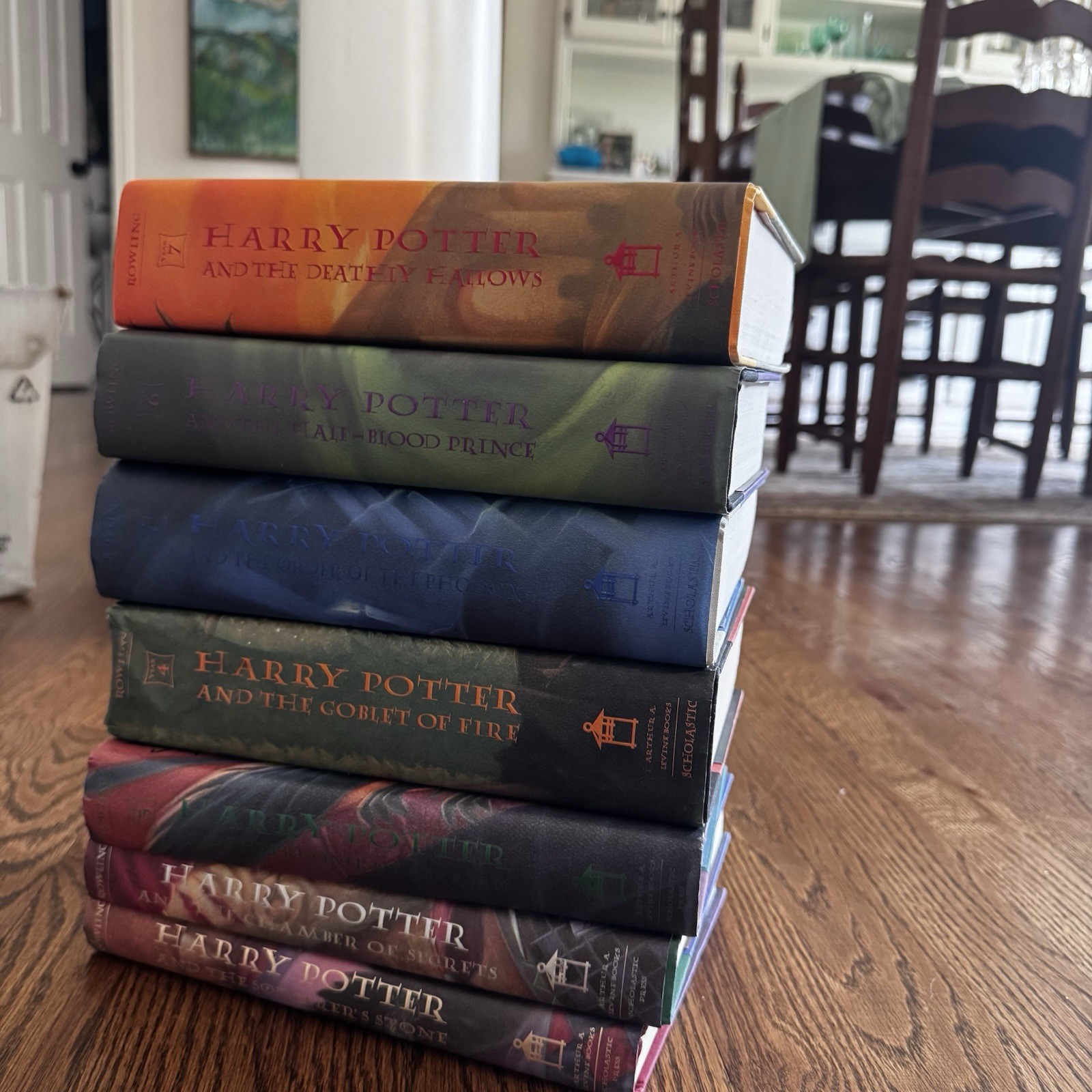 Harry Potter Hardcover Boxed Set: Books 1-7 by J. K. Rowling First Edition 1998