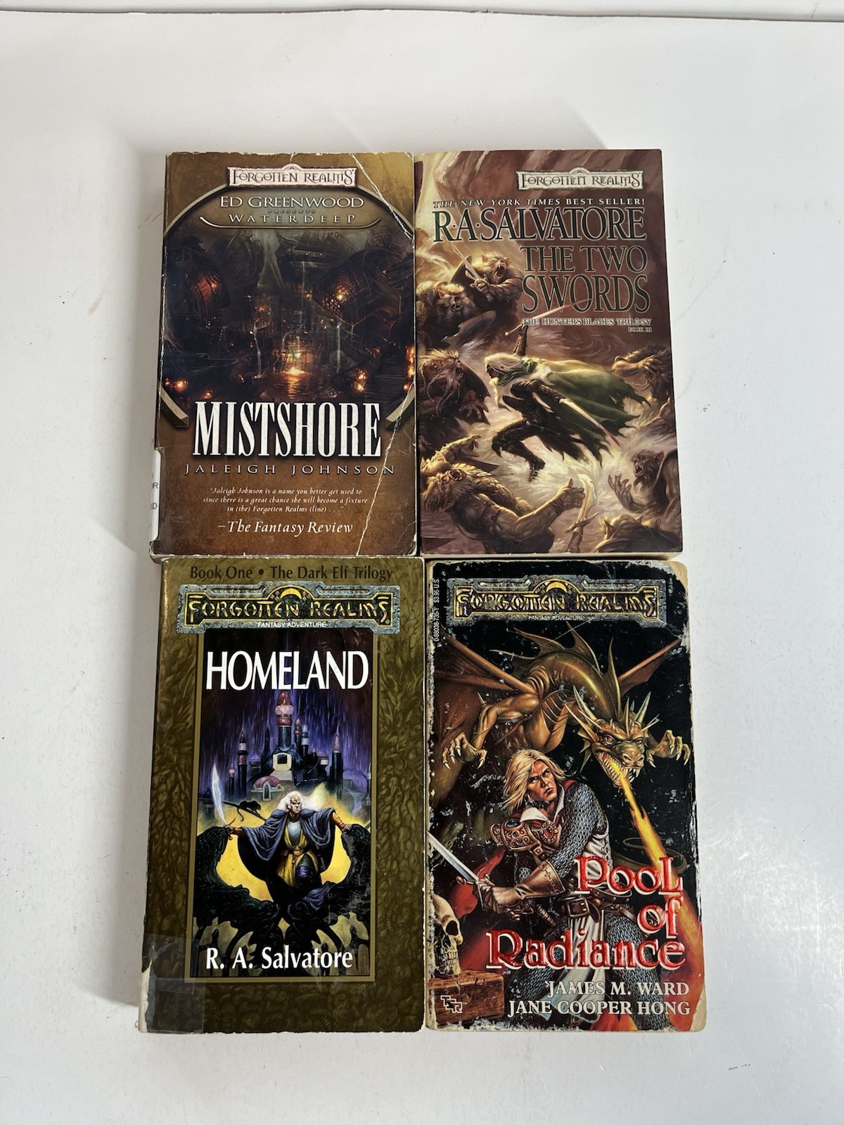 Vintage Forgotten Realms Paperback Book (Lot Of 4) 90s And 2000s Mixed Series