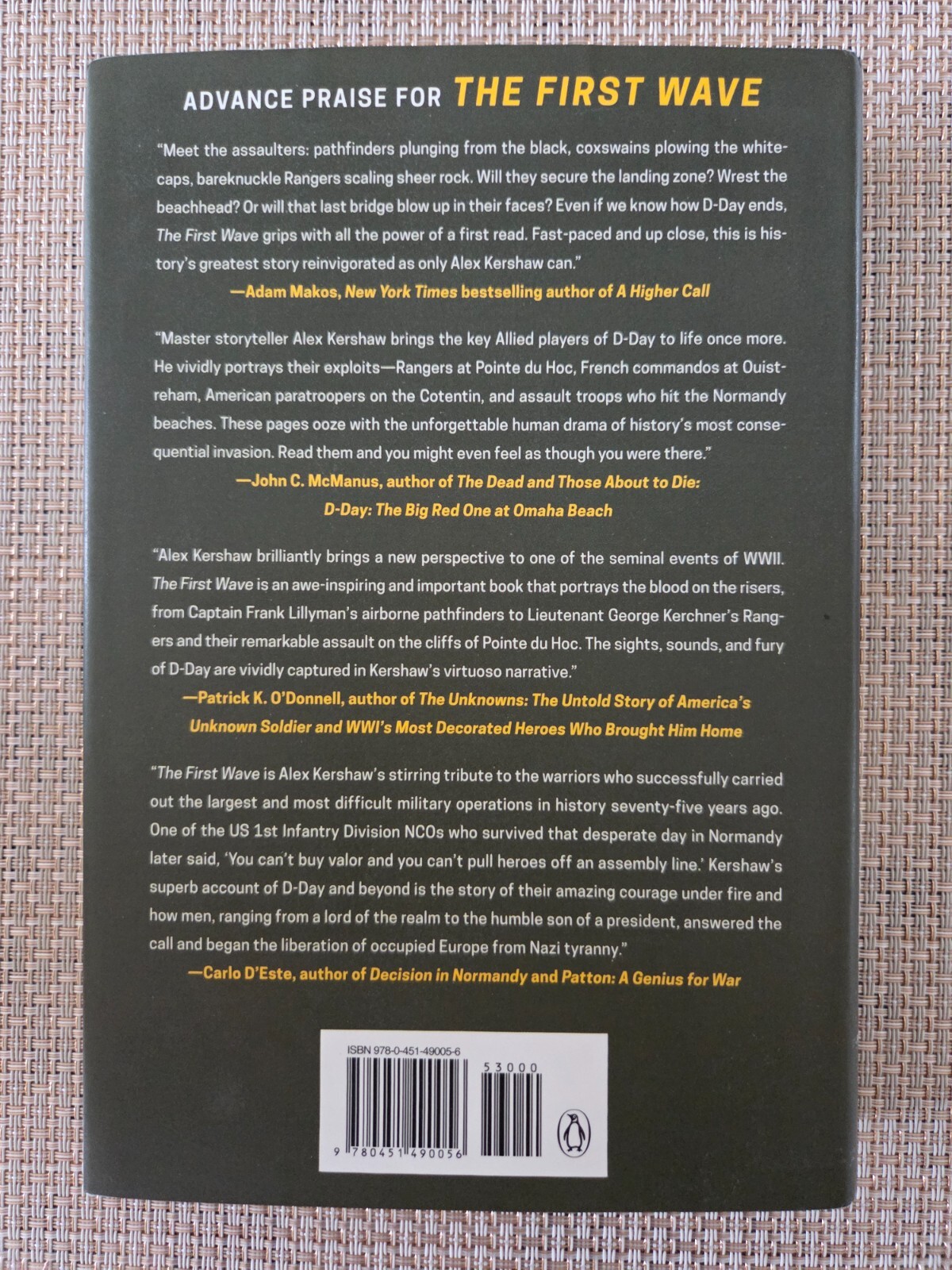 The First Wave by Alex Kershaw (2019, Hardcover)