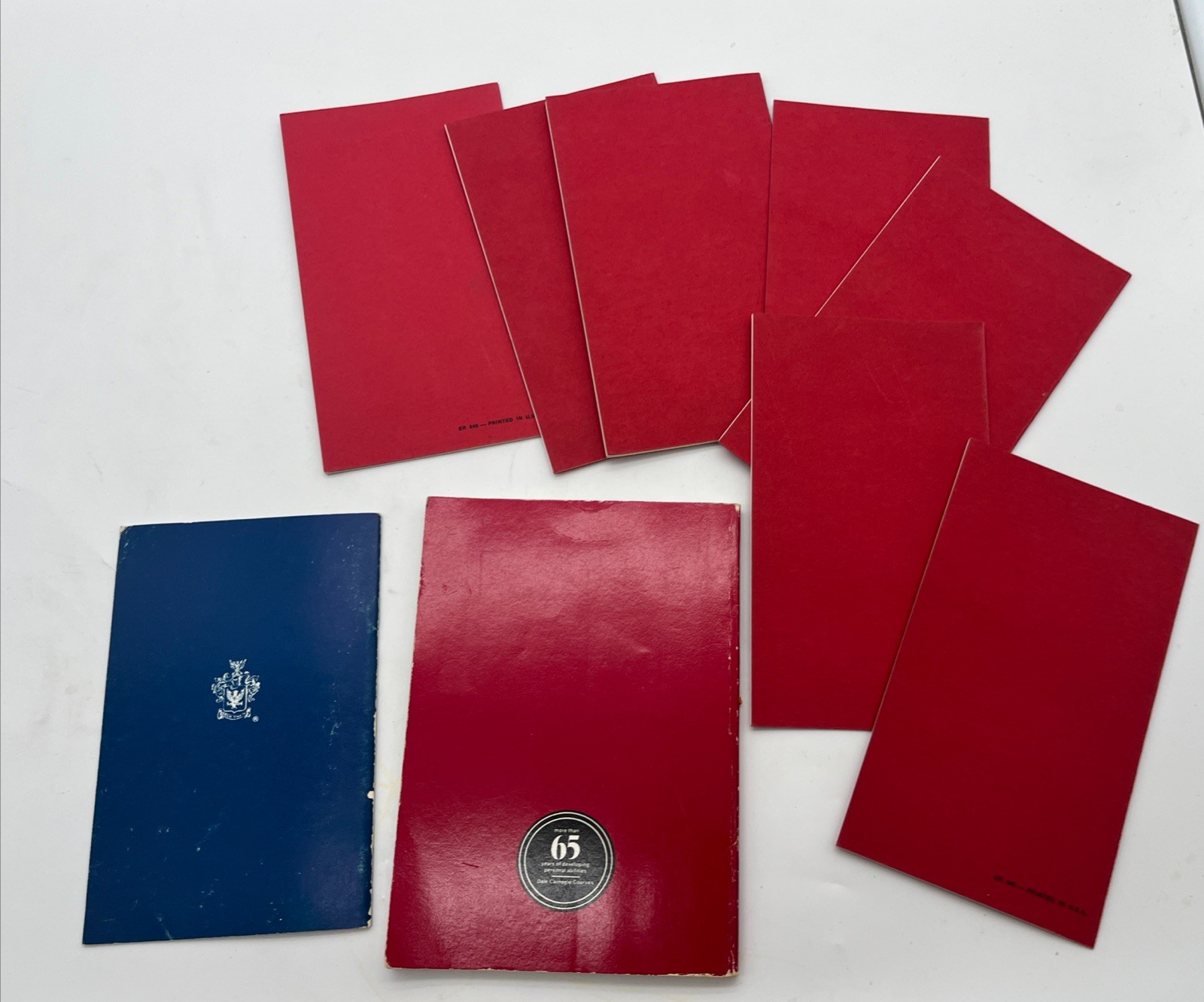 9 GM Dale Carnegie Booklets (Course In Effective Leadership/Effective Speaking)