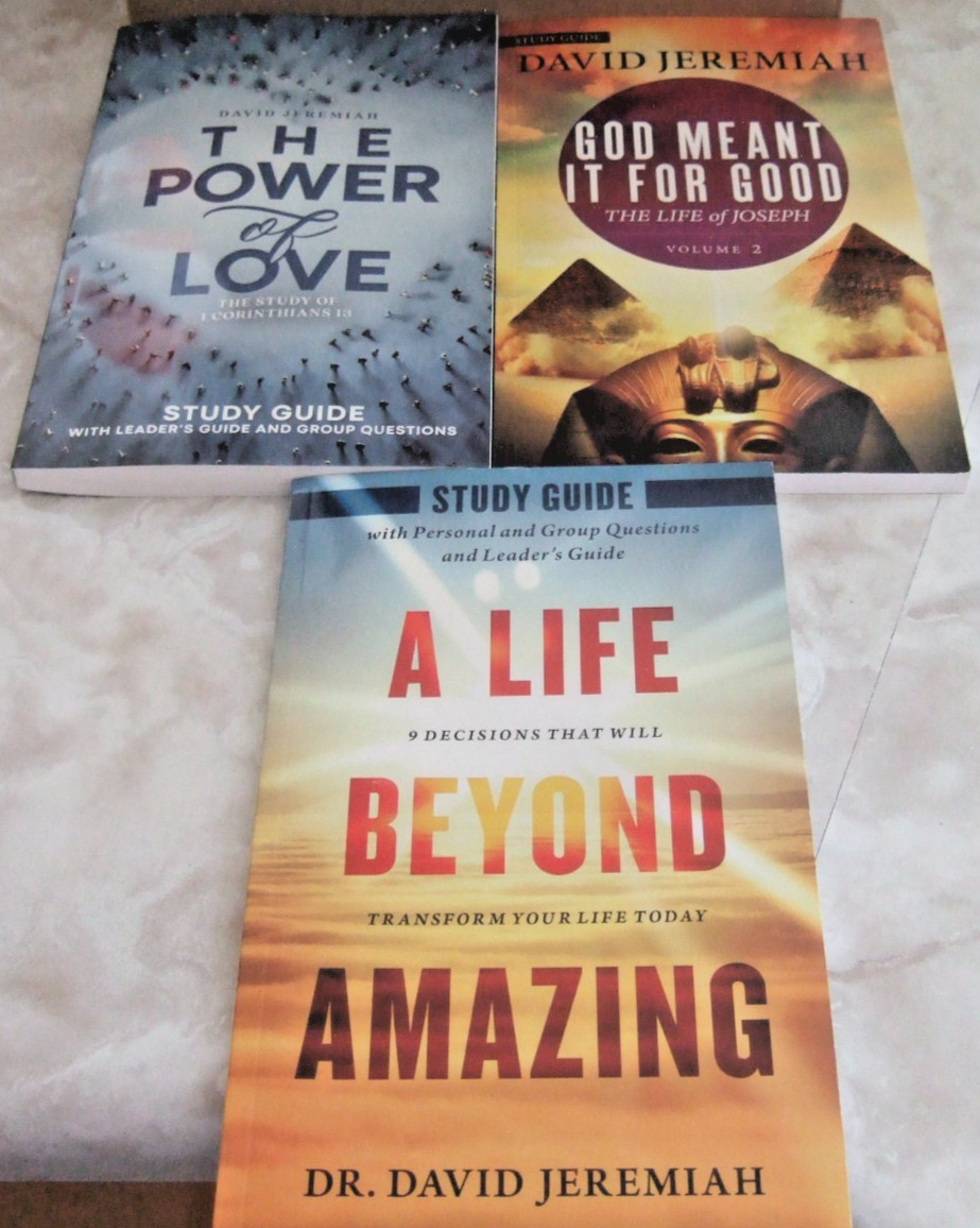 DR. DAVID JEREMIAH CHRISTIAN STUDY GUIDES LOT OF 19 NO DUPLICATES VGC #2