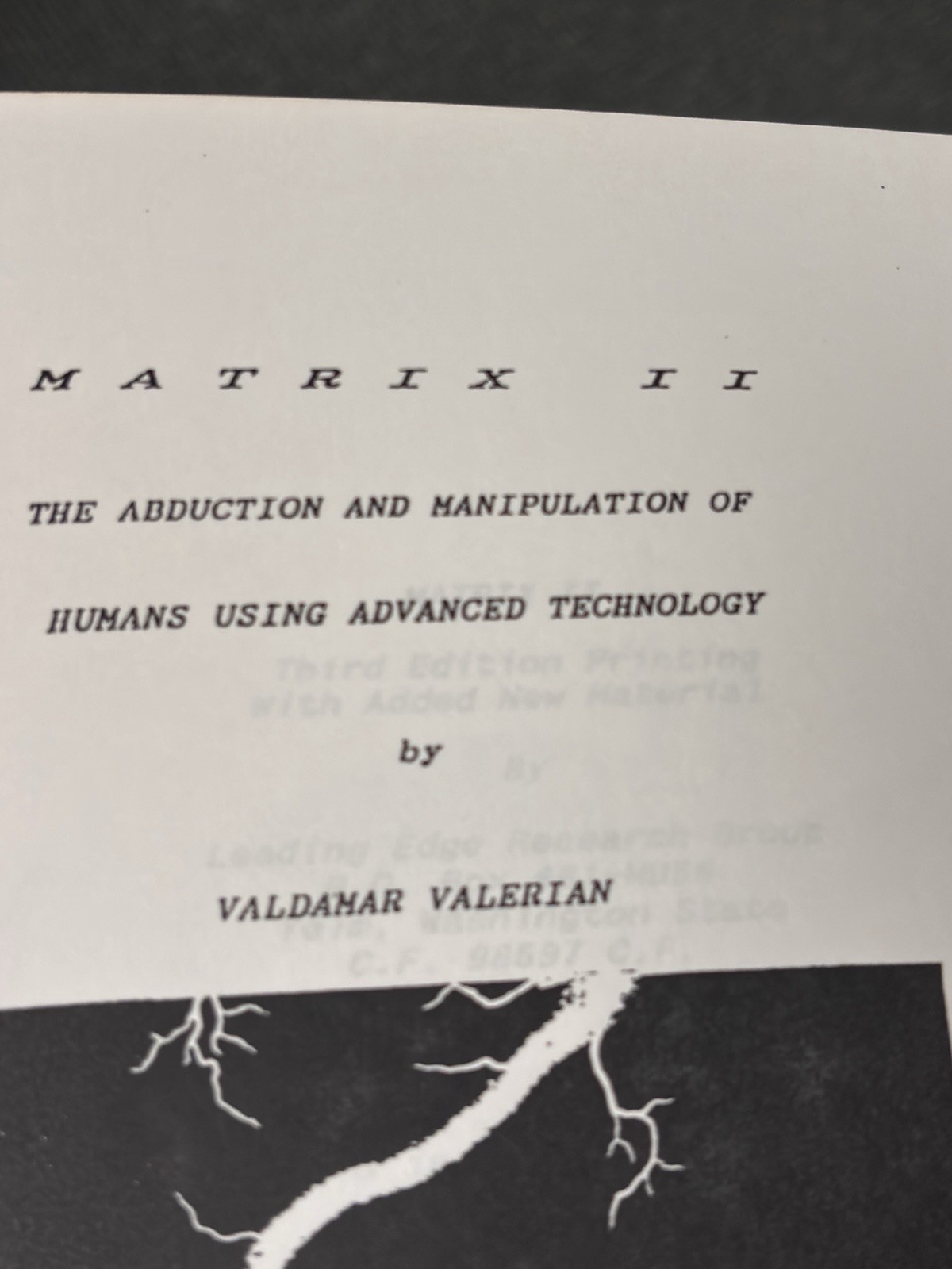 Matrix II The Abduction &Manipulation of Humans Numbered Signed #29 Ramtha Yelm