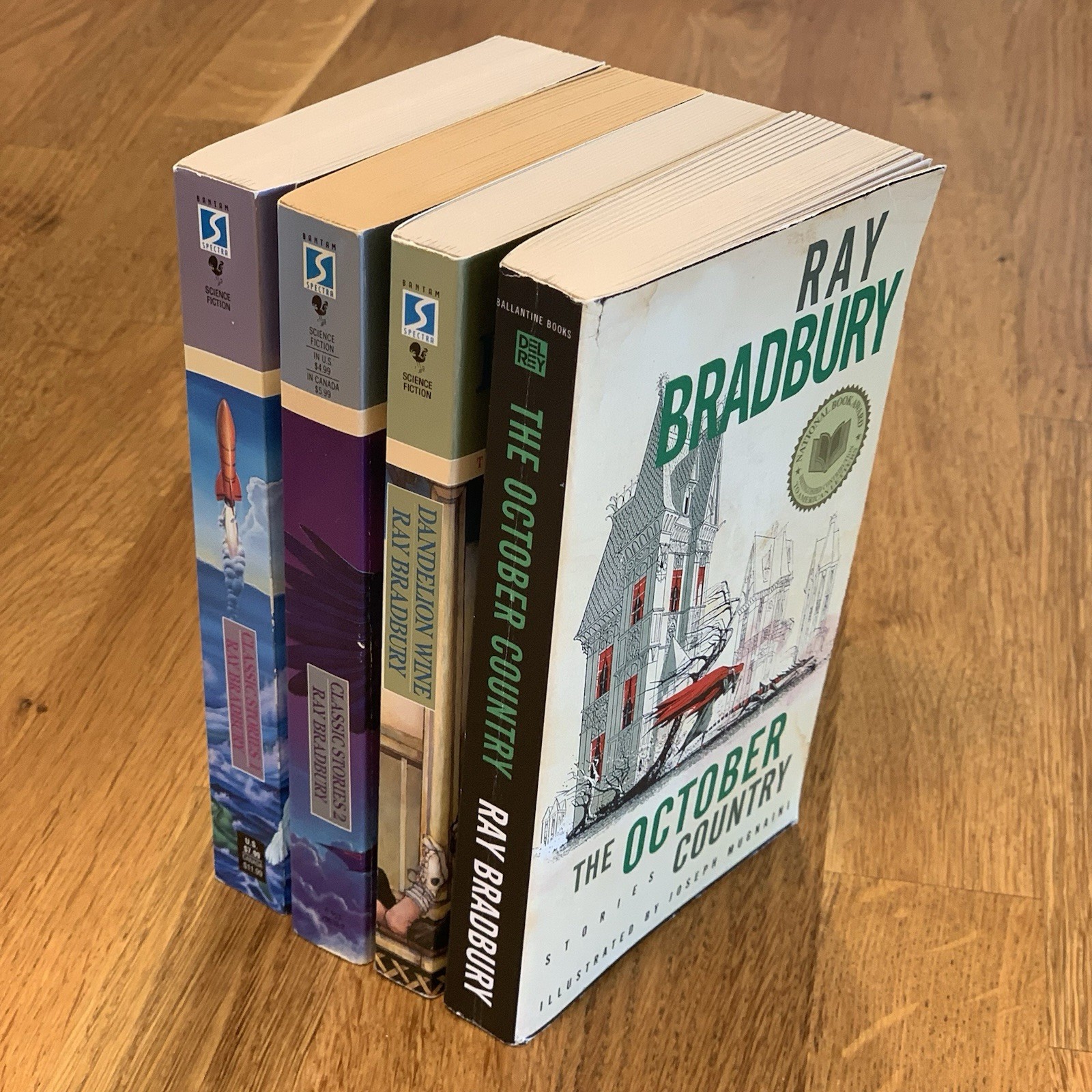 BRADBURY LOT OF 4 MMPB Classic Stories 1 & 2 Dandelion Wine Grand Master Edition