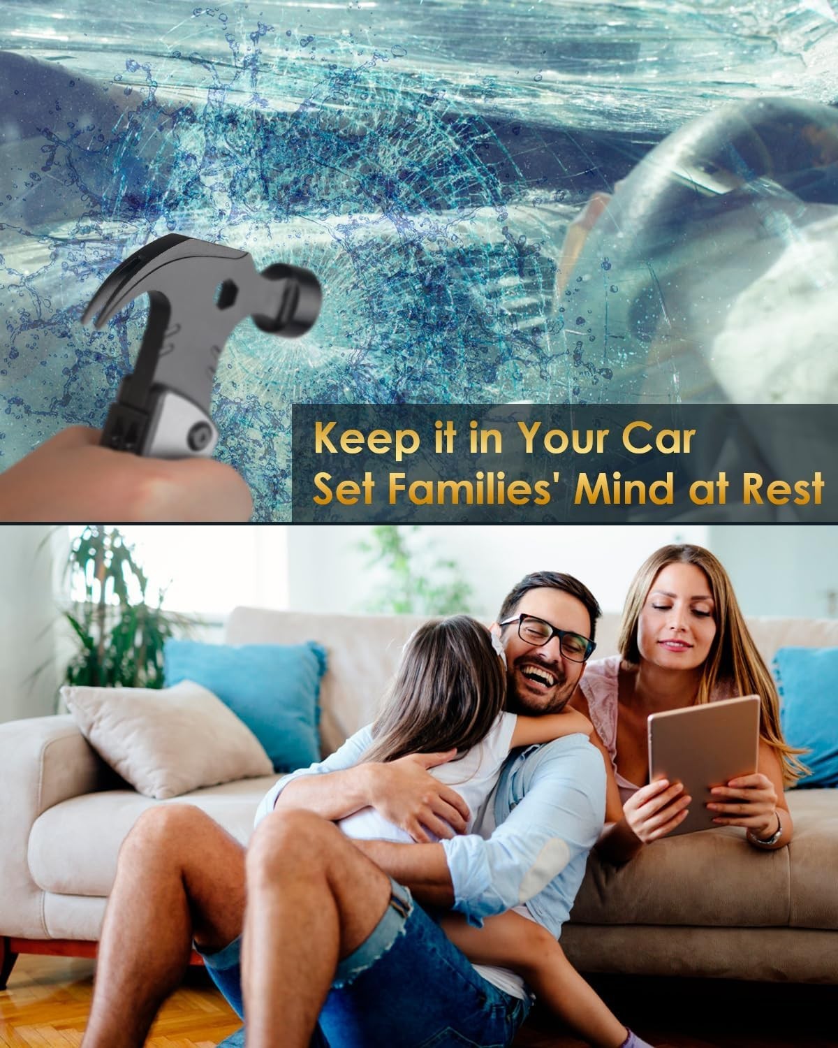 Unique Fathers Day Present – 13-in-1 Cool Hammer Tool