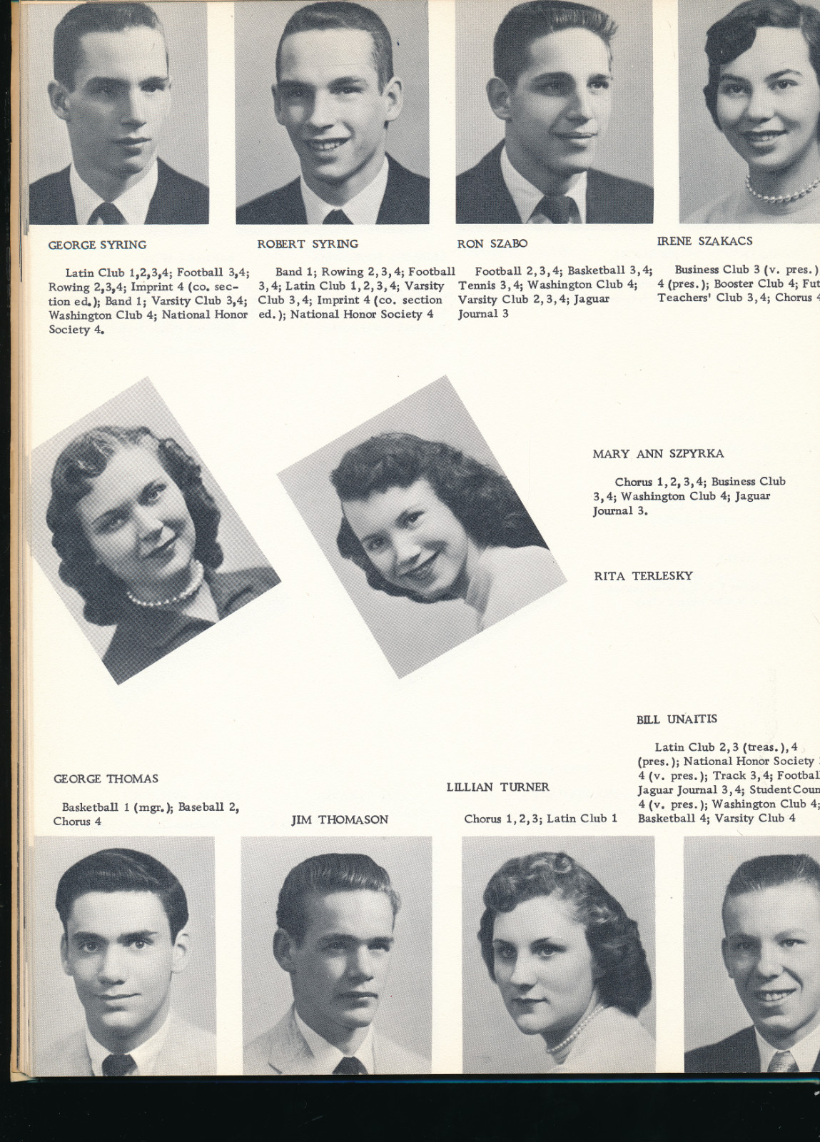 Allen Park MI Allen Park High School yearbook 1956 Michigan