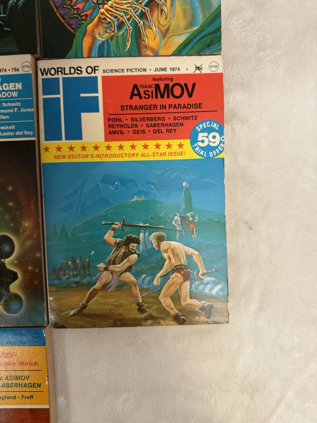 Worlds of If Science Fiction (19 Issue Lot) 1968-1974 Illustrated English Asimov