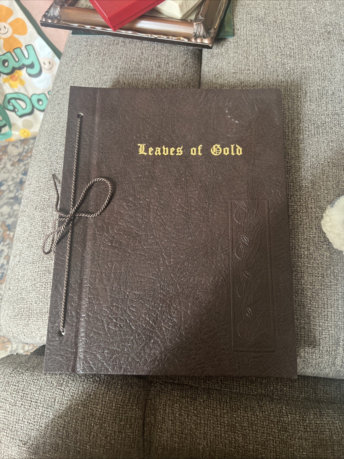 Leaves of Gold Hardcover Faux Leather Bound Book