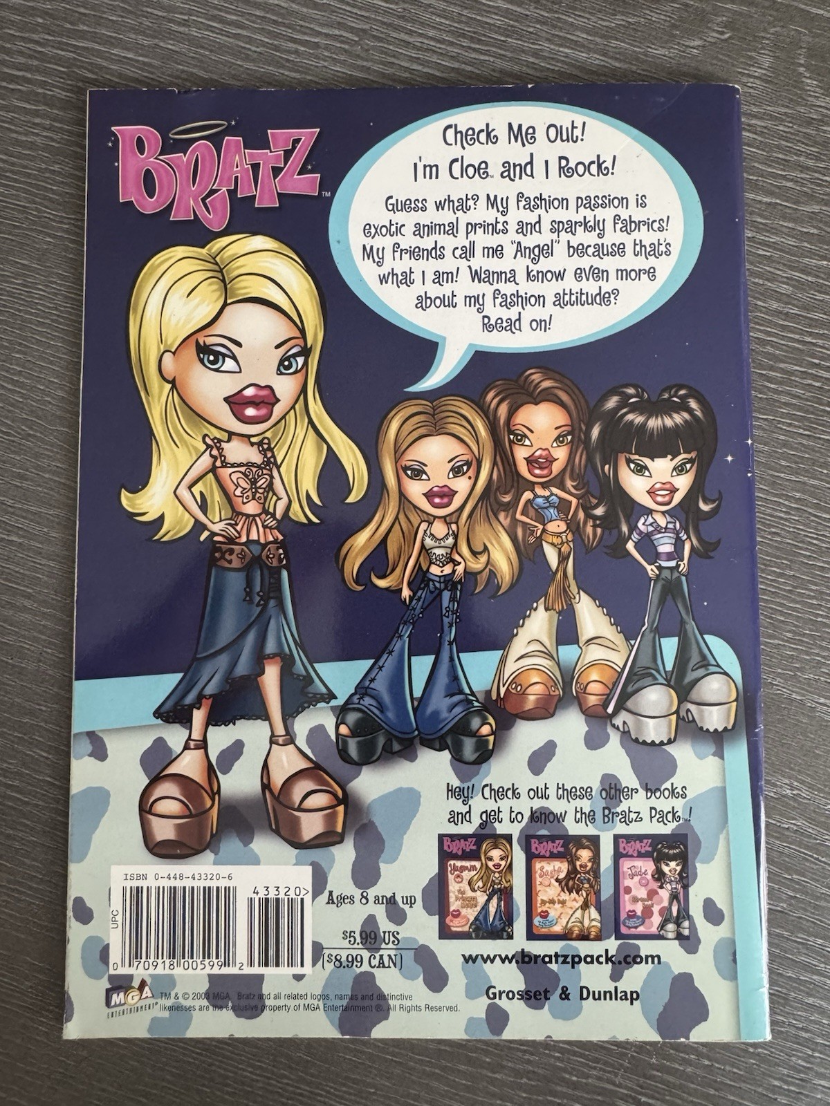 BRATZ! Cloe: Angel with Attitude! (with Glitter Body Stickers) 32 Pages Book