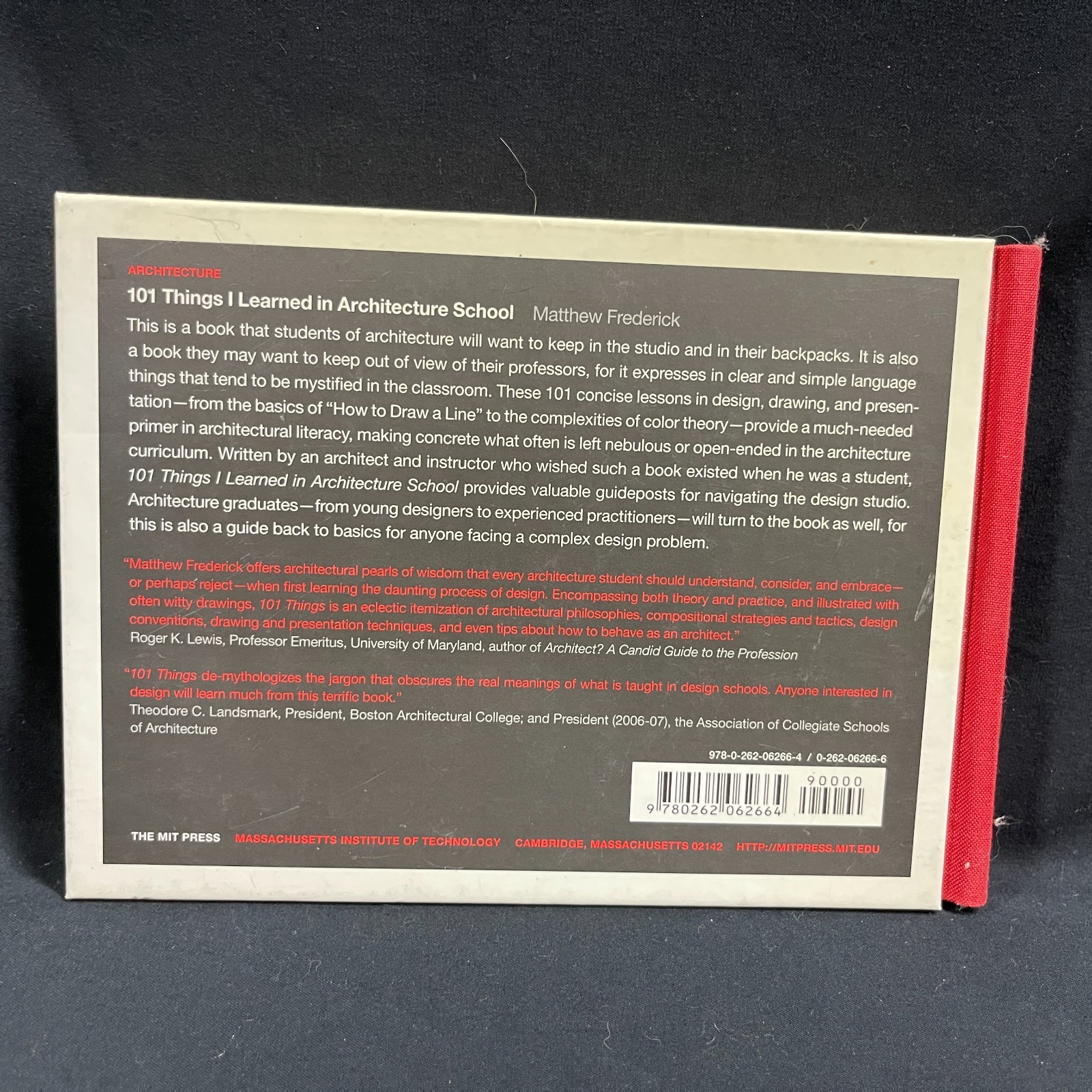101 Things I learned in Architecture School Book Matthew Frederick