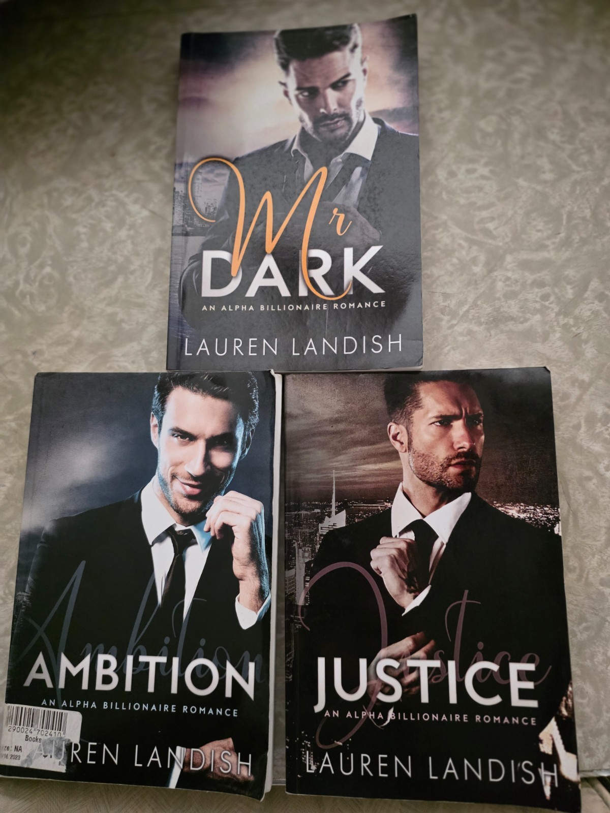Alpha Billionaire Romance Series Lauren Landish 3 pb Mr Dark, Ambition, Justice