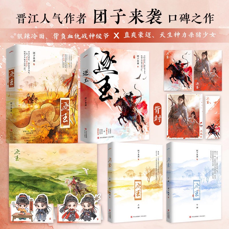 Zhu Yu Original Novel Books Love Story w/Poster Bookmark 团子来袭著 张凌赫 田曦薇 逐玉