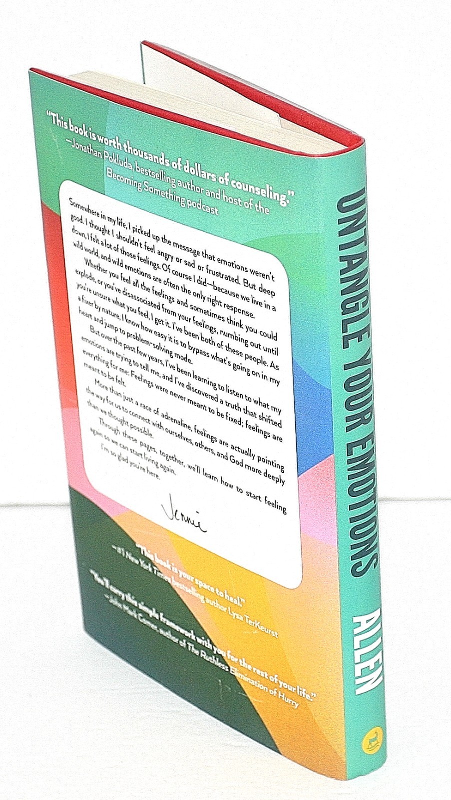 Untangle Your Emotions by Jennie Allen Hardback & Jacket