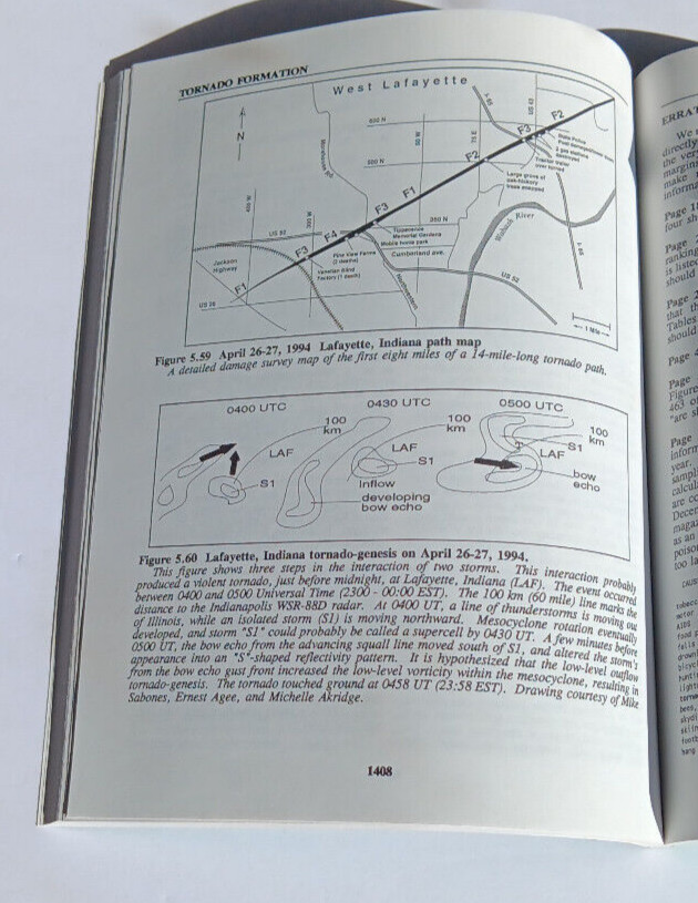 Significant Tornadoes Update 1992-1995, SIGNED by Thomas Grazulis, UNREAD, RARE