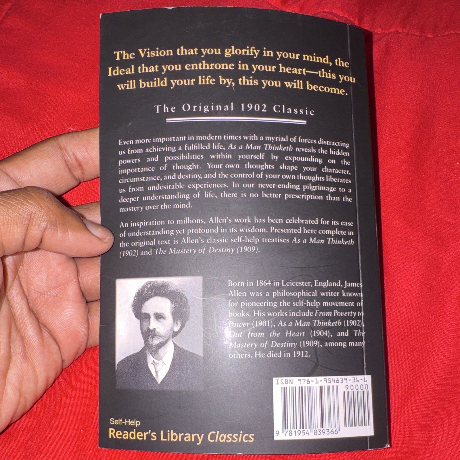 James Allen As a Man Thinketh + The Mastery of Destiny Paperback 1902 Classic